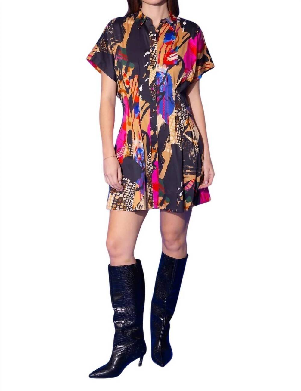 NEW ALDEN ADAIR aurora millie dress in multi